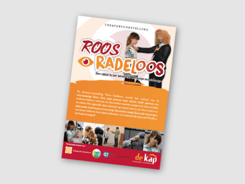 Roos Radeloos flyer