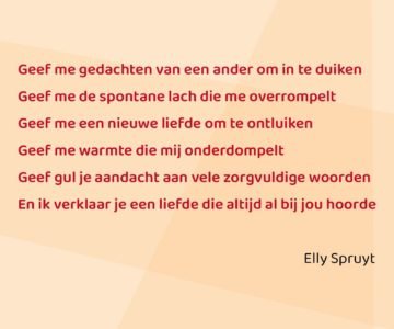 Gedicht Elly Spruyt
