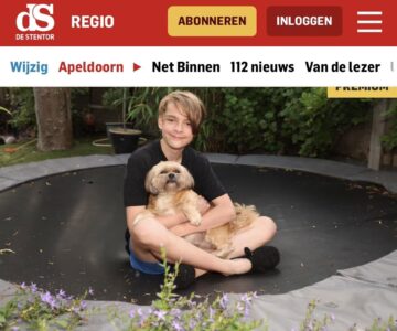 Stille Held Gijs in de Stentor