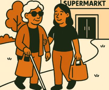 Oproep vw’er boodschappen voor blinde mevrouw