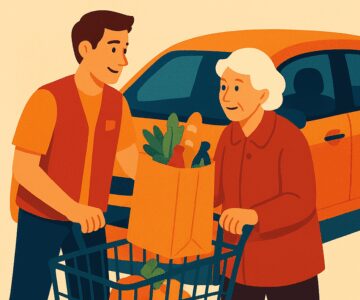AI_Vrijwilliger helpt bij boodschappen